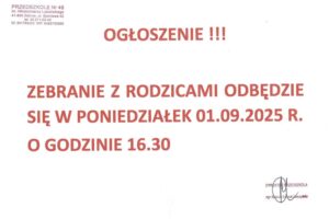 Zebranie organizacyjne